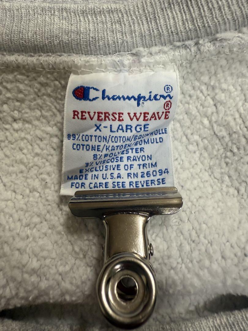 Champion スウェット 90s REVERSE WEAVE グレー XL