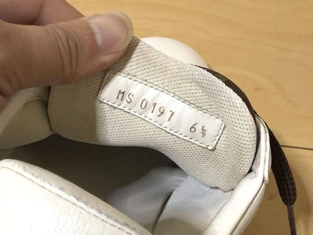 Louis Vuitton ホワイトスニーカー 25.5cm レザー モノグラム