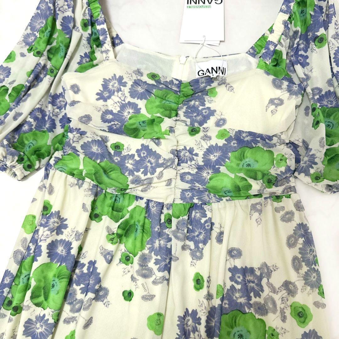 GANNI ストレッチメッシュ マキシワンピース GANNI ストレッチメッシュ マキシワンピース | THE OUTNET