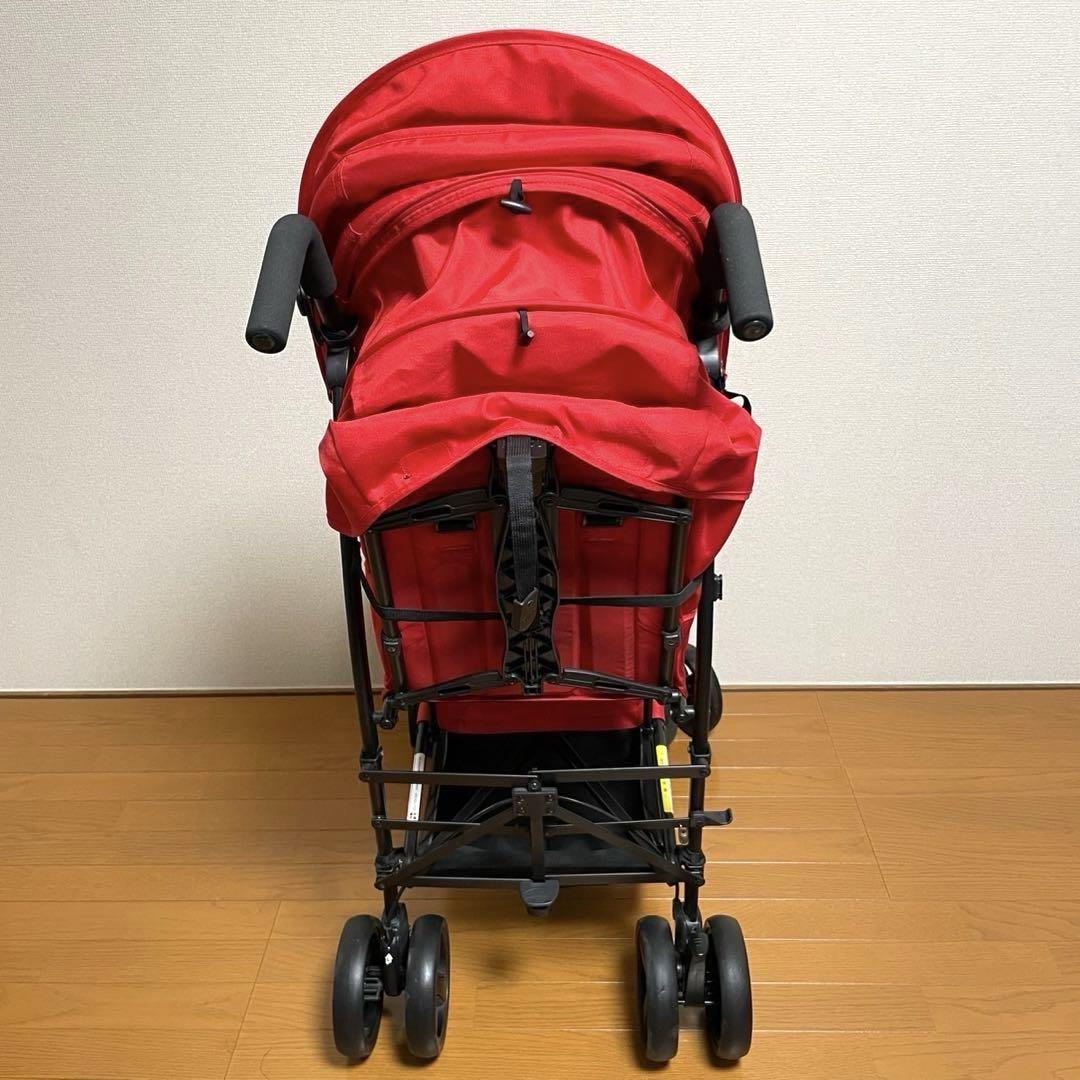 日本育児　キンダーワゴン　二人乗りベビーカー　DUO シティ　HOP レッド