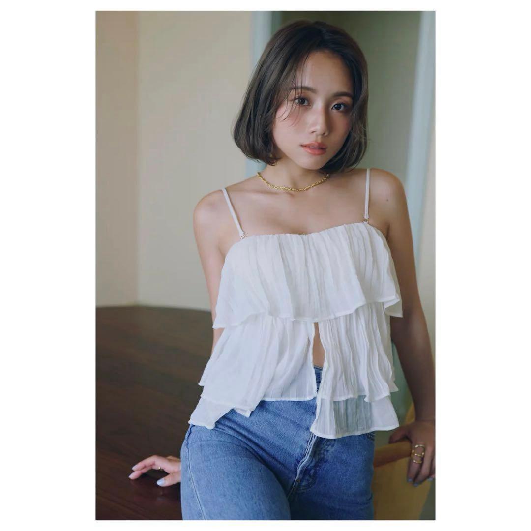 SeaRoomlynn 新品　collab パッドinフリル2wayキャミソール