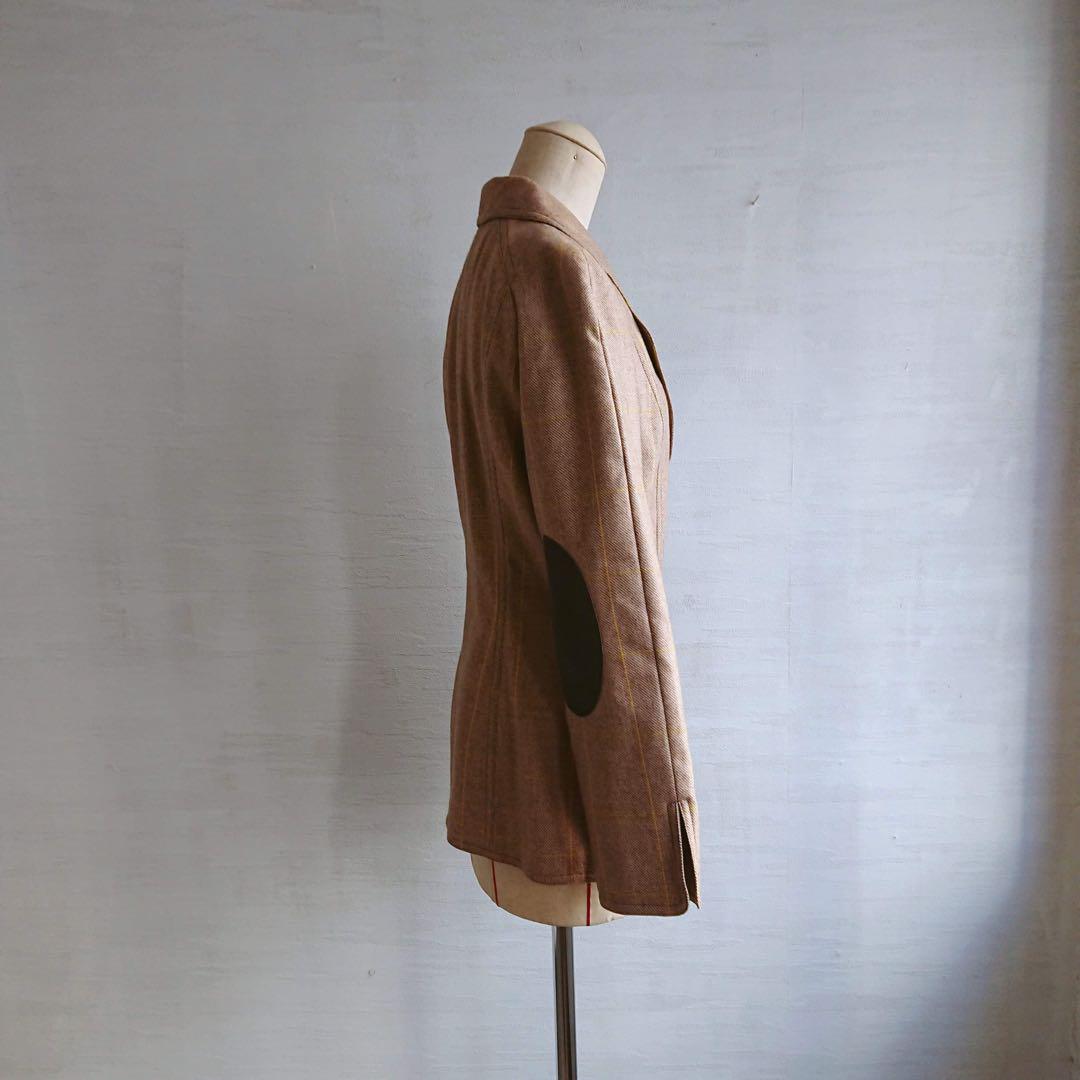 vintage Dior エルボーパッチジャケット 後姿も洗練スタイル