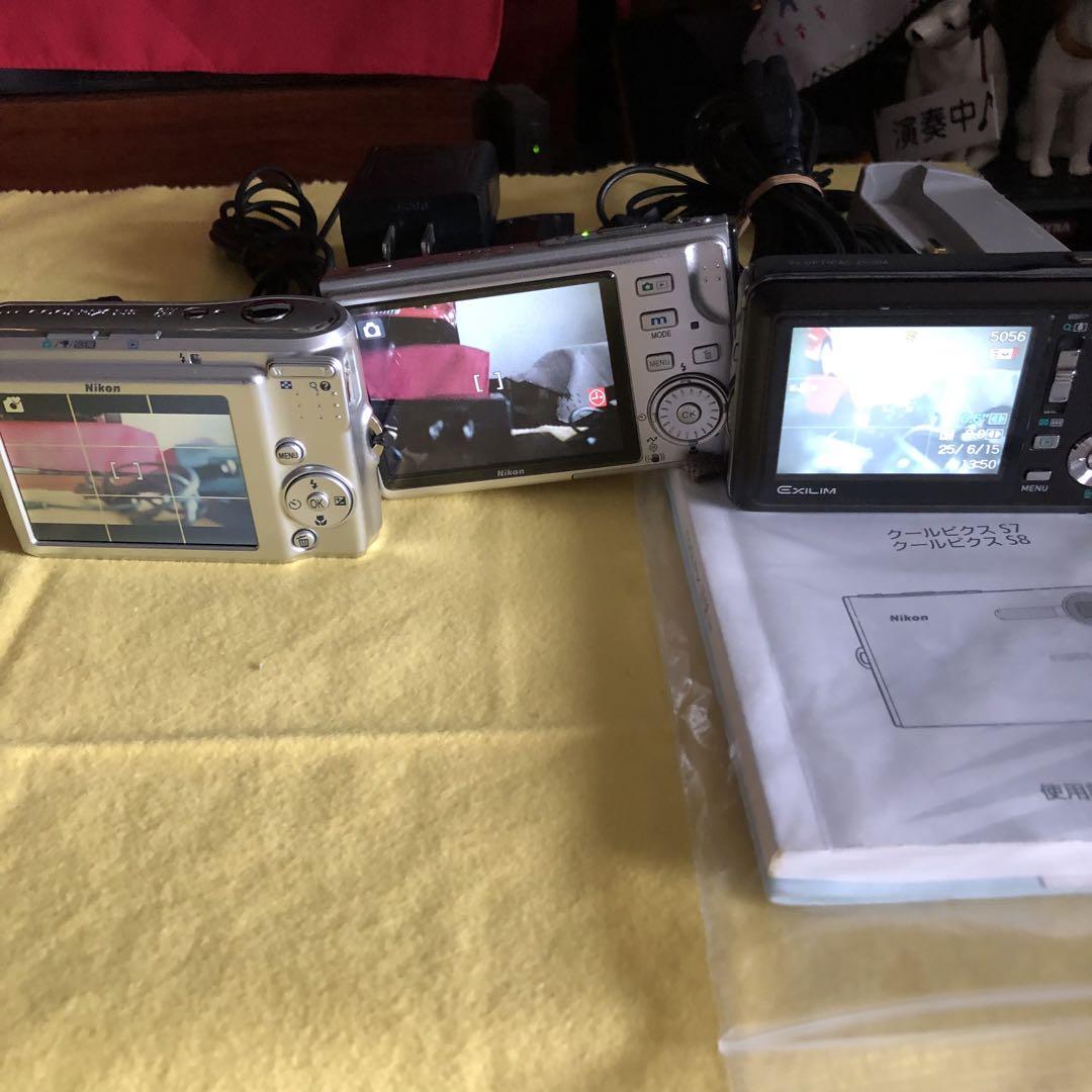 Nikon Coolpix s7、L15 CASIO EXILIM ex-v3