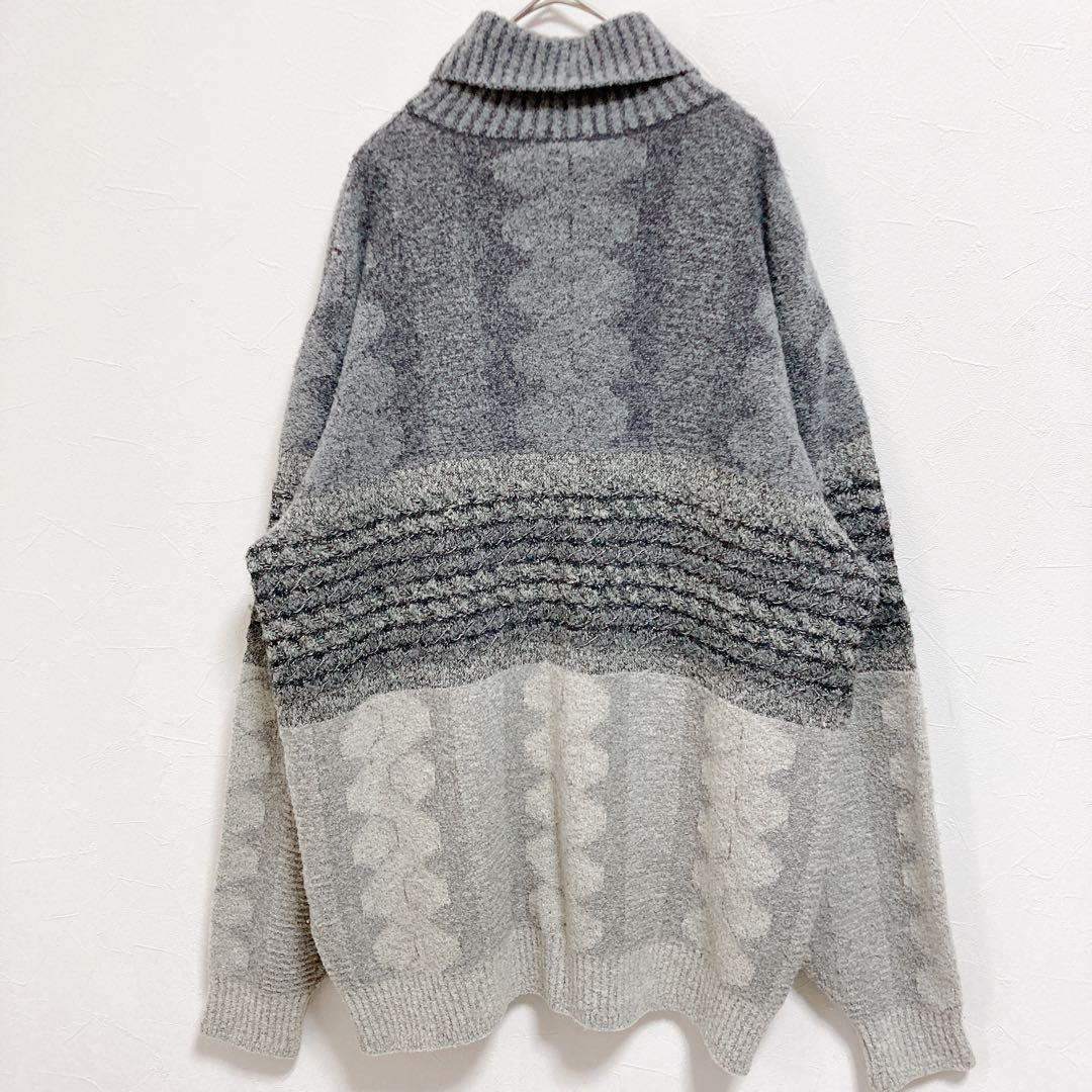 【美品】ジョルジュレッシュ　ウール&シルク　オーバーサイズタートルネックニット