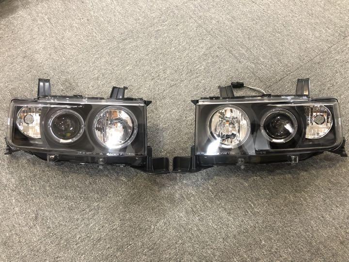 トヨタbB NCP30 31 35 30系 前後期LEDイカリング付ヘッドライト