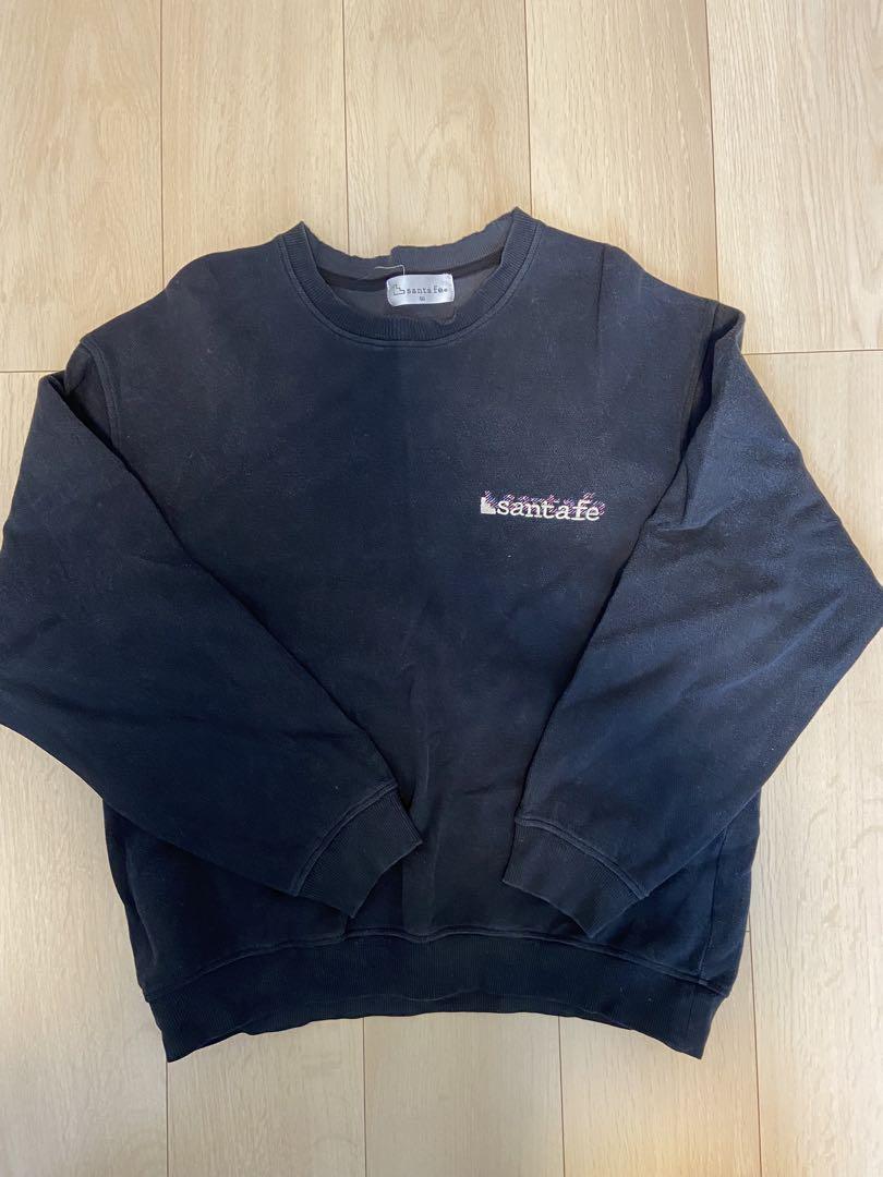 90s ヴィンテージ santafe スウェット トレーナー 刺繍ロゴ 古着