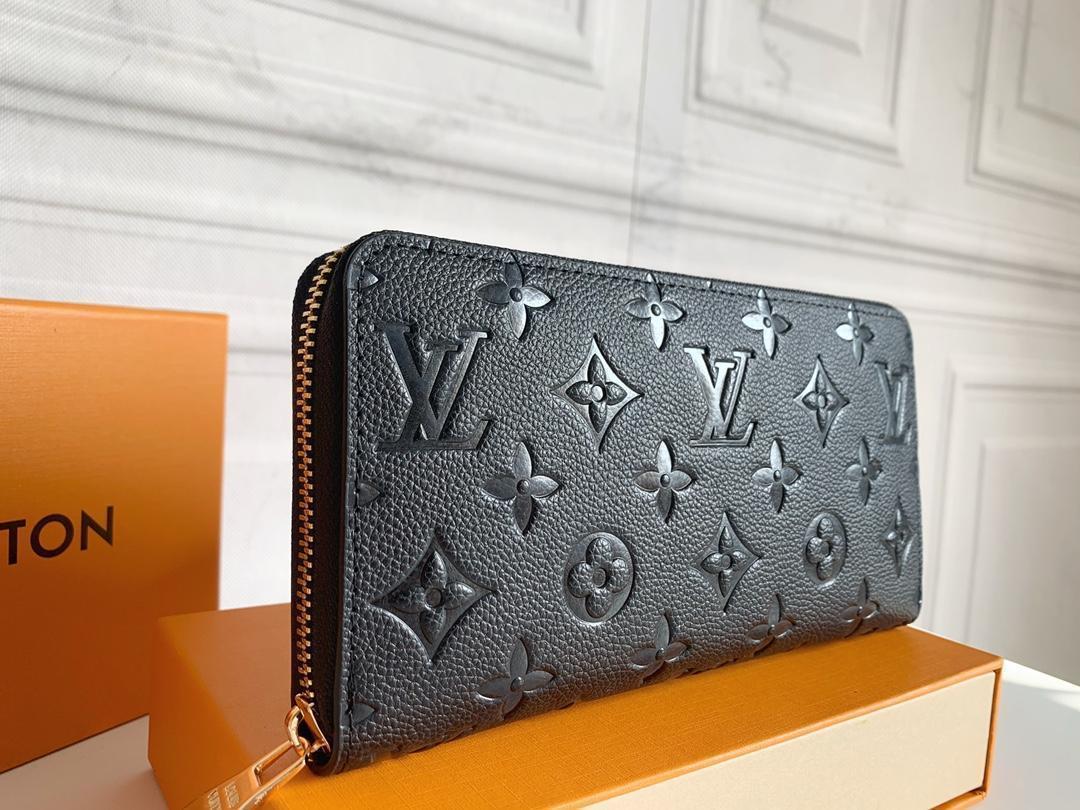 極美品★LOUIS VUITTON 大人気ブラックレザー長財布
