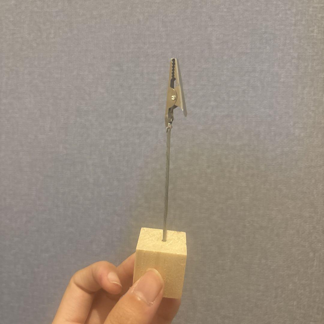 木製ベース付きクリップセット