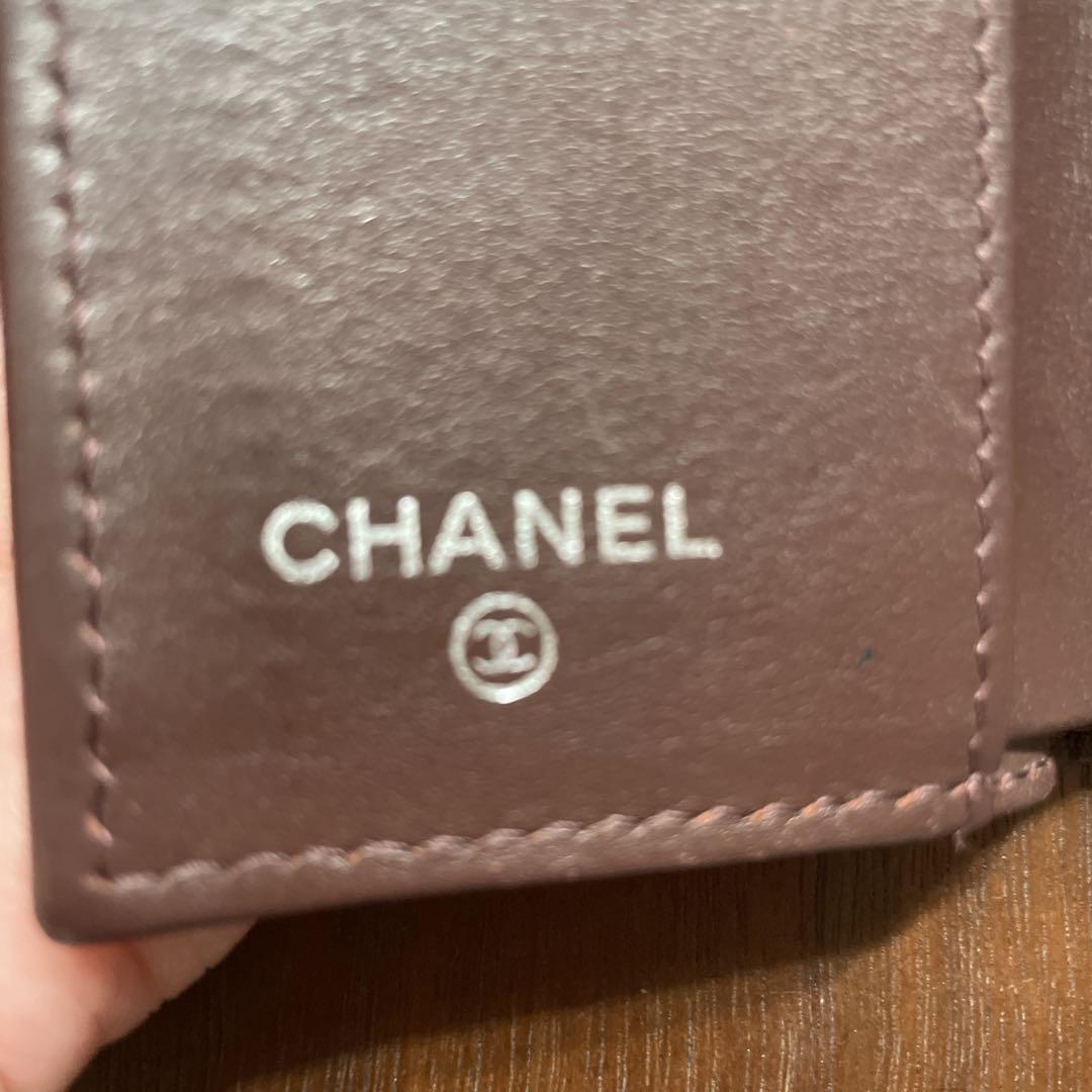 は*ん様 CHANEL ブラック キルティング 三つ折り財布
