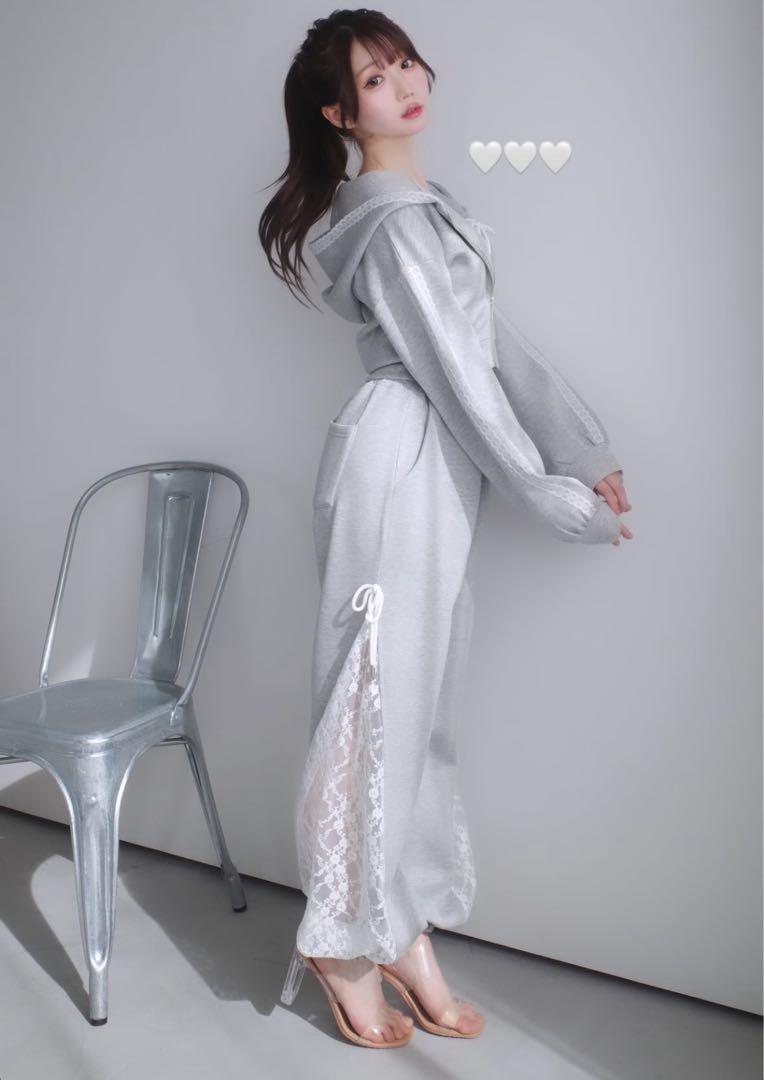 ロゼミューズcami set compact hoodieパンツセットアップ