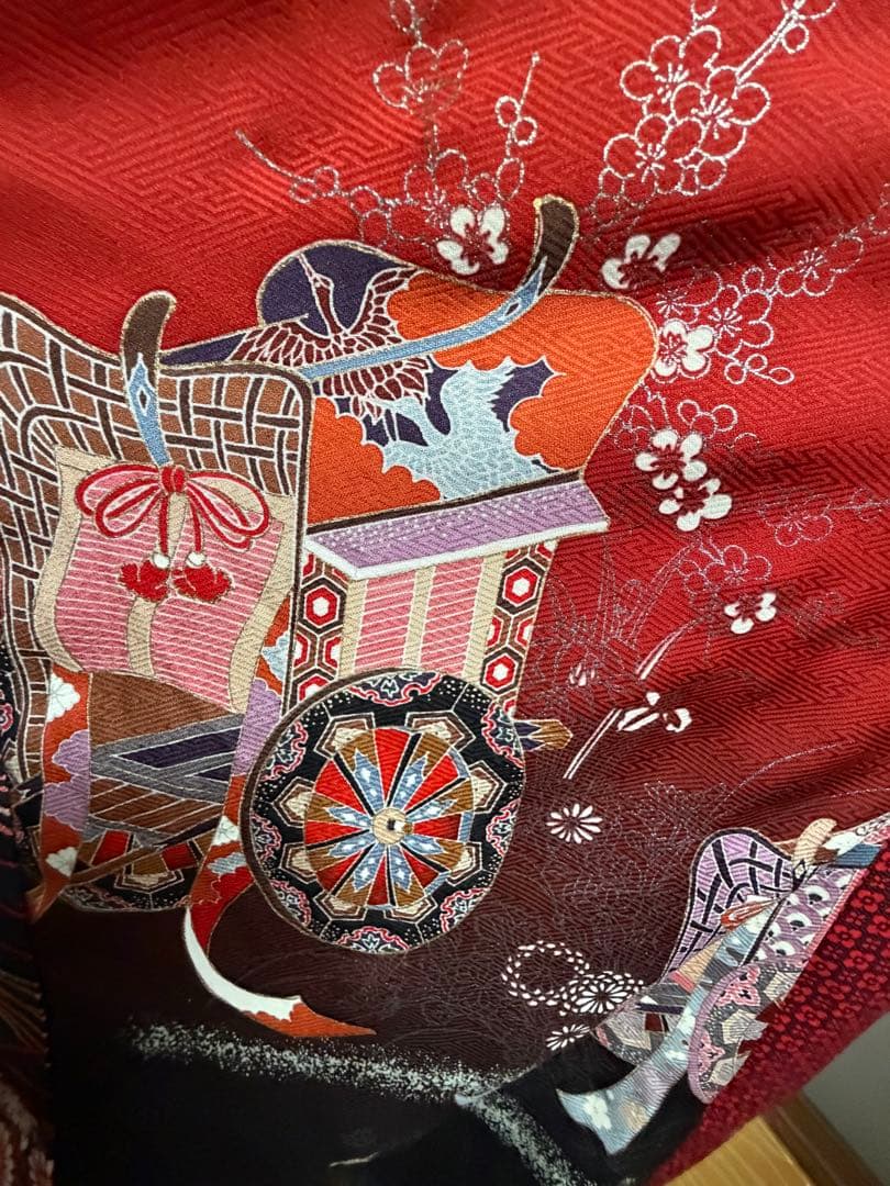 着物リメイクワンピースNo.505目立った傷や汚れなし