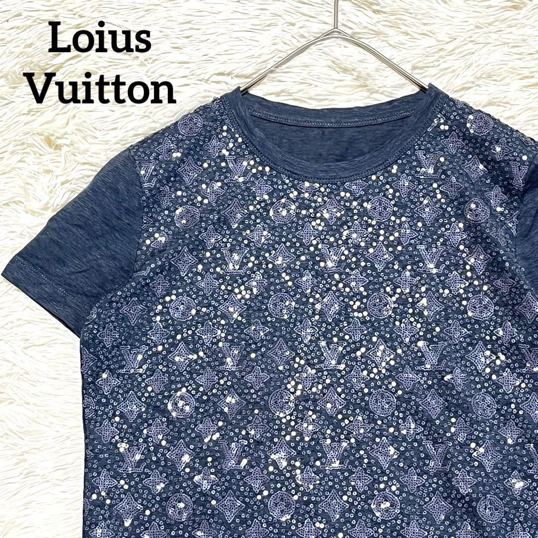 Louis Vuitton スパンコール Tシャツ M コーデを華やかに♪】ルイヴィトン Tシャツ 半袖 スパンコール
