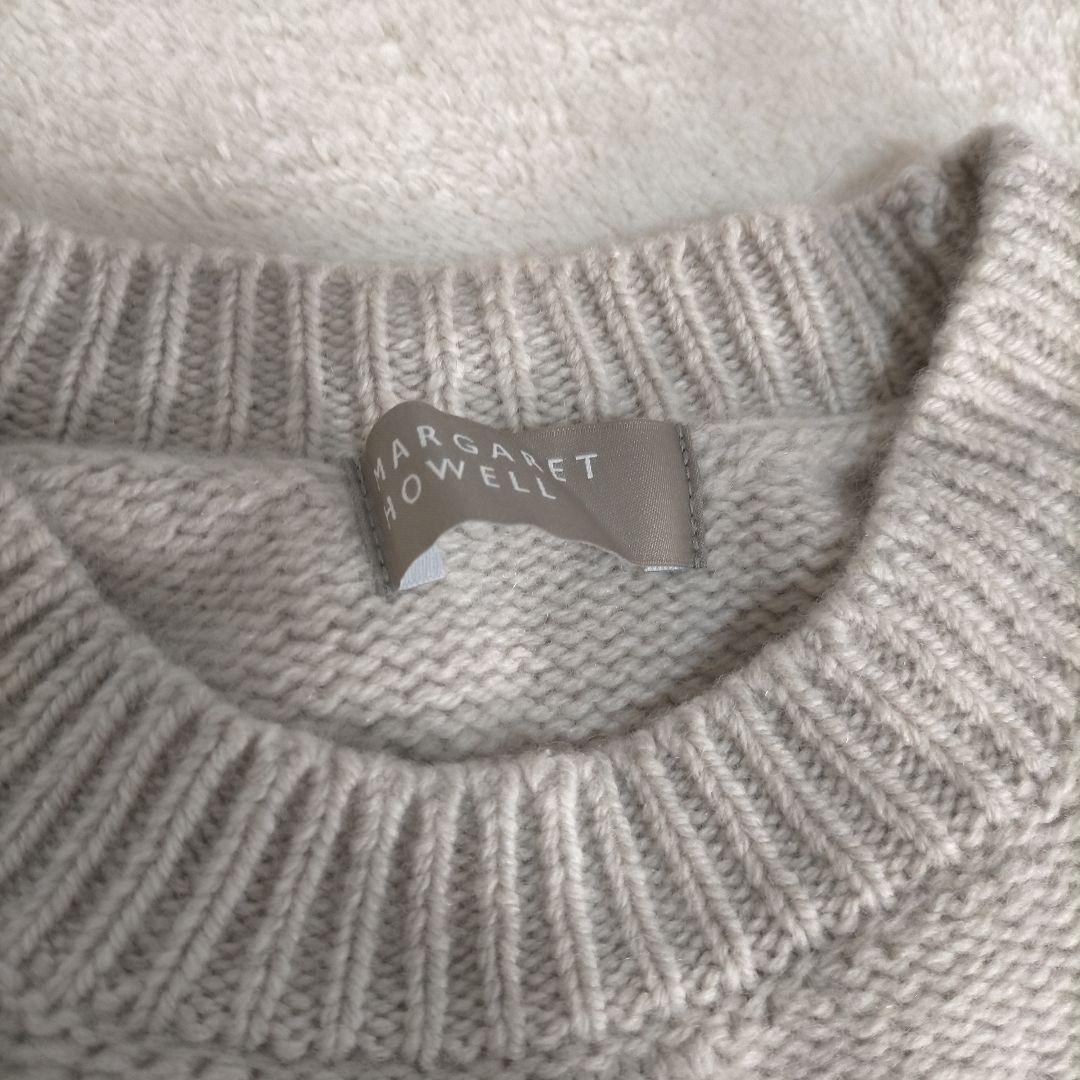 美品】MARGARET HOWELL カシミヤシルク混 ケーブル ニット