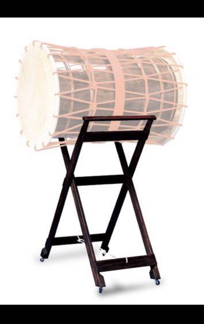 【牛革 スタンド】ナカノ キッズパーカッション 本格 和太鼓 平太鼓 大サイズ 牛革 スタンド付】ナカノ キッズパーカッション 本格 和太鼓 平