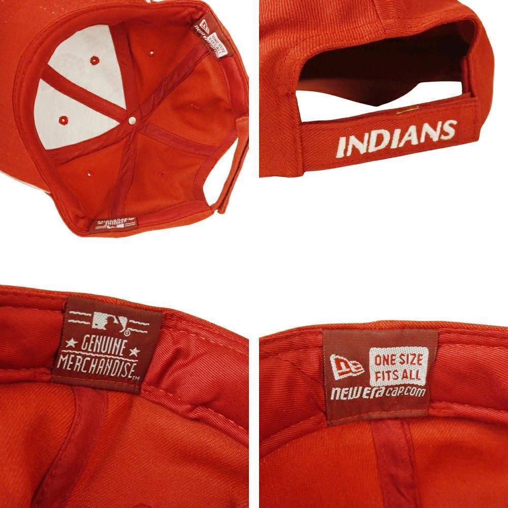 ニューエラNEW ERAインディアンスストラップキャップINDIANS赤MLB
