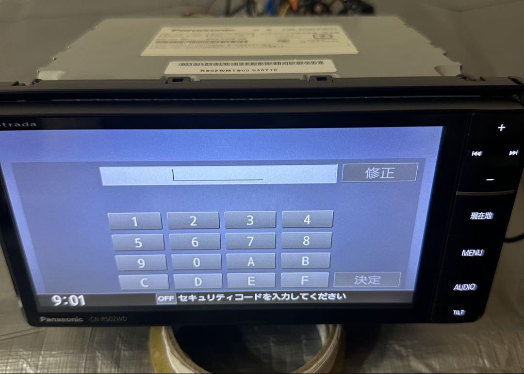 Panasonic Strada CN-RS02WD（Panasonic CN-RS02WD 撫で付け