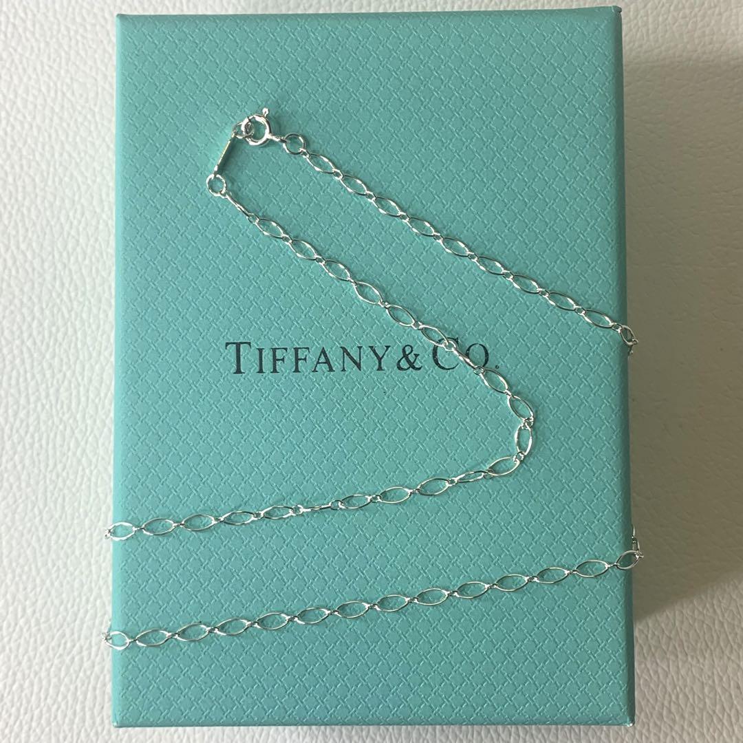 TIFFANY&Co.*オーバルリンクネックレス Ag925*.