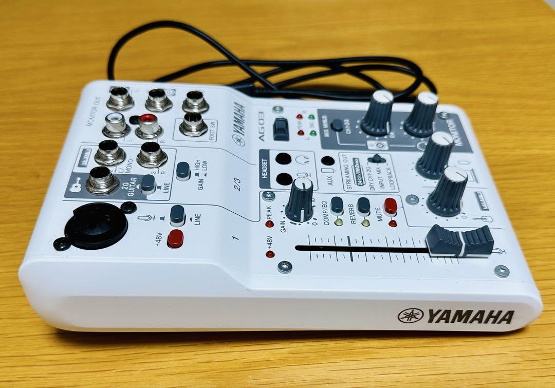 【新品未使用】YAMAHA AG03 MK2 ライブストリーミングミキサー YAMAHA AG03 MK2 ライブストリーミングミキサー+FC5