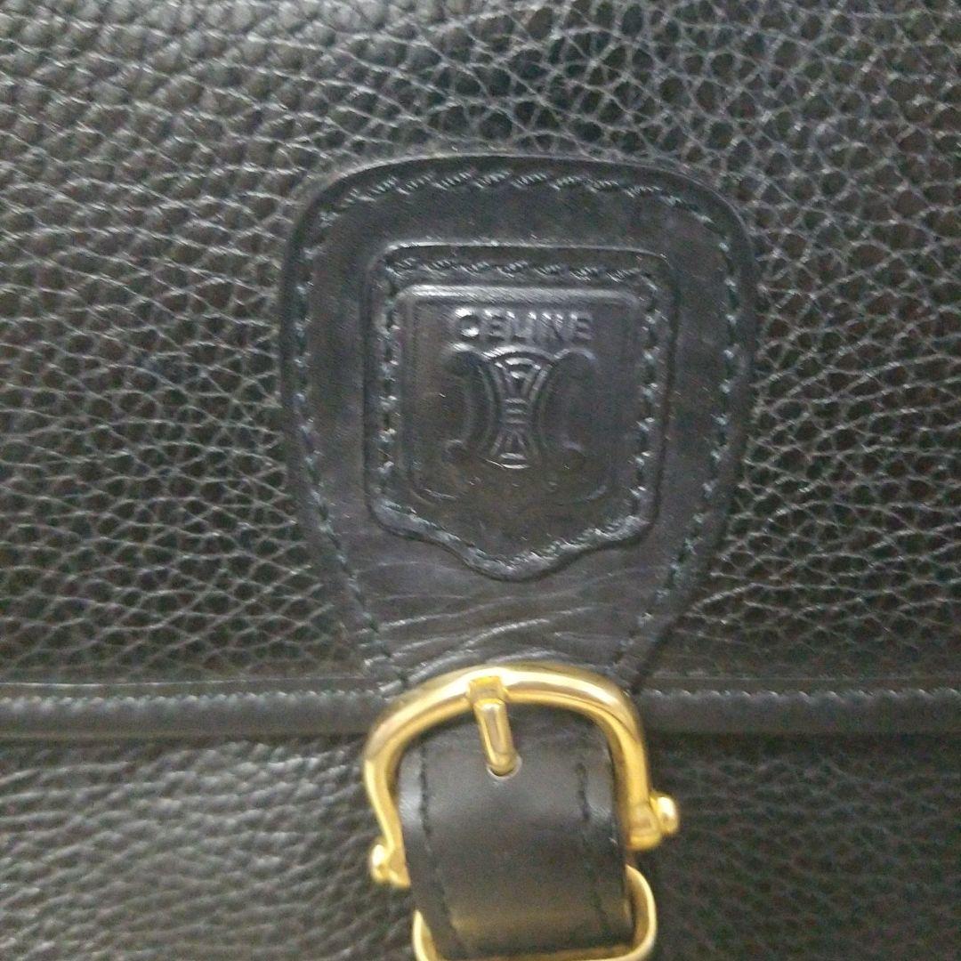 CELINE セリーヌ ロゴ　 ショルダーバック レザー イタリア製