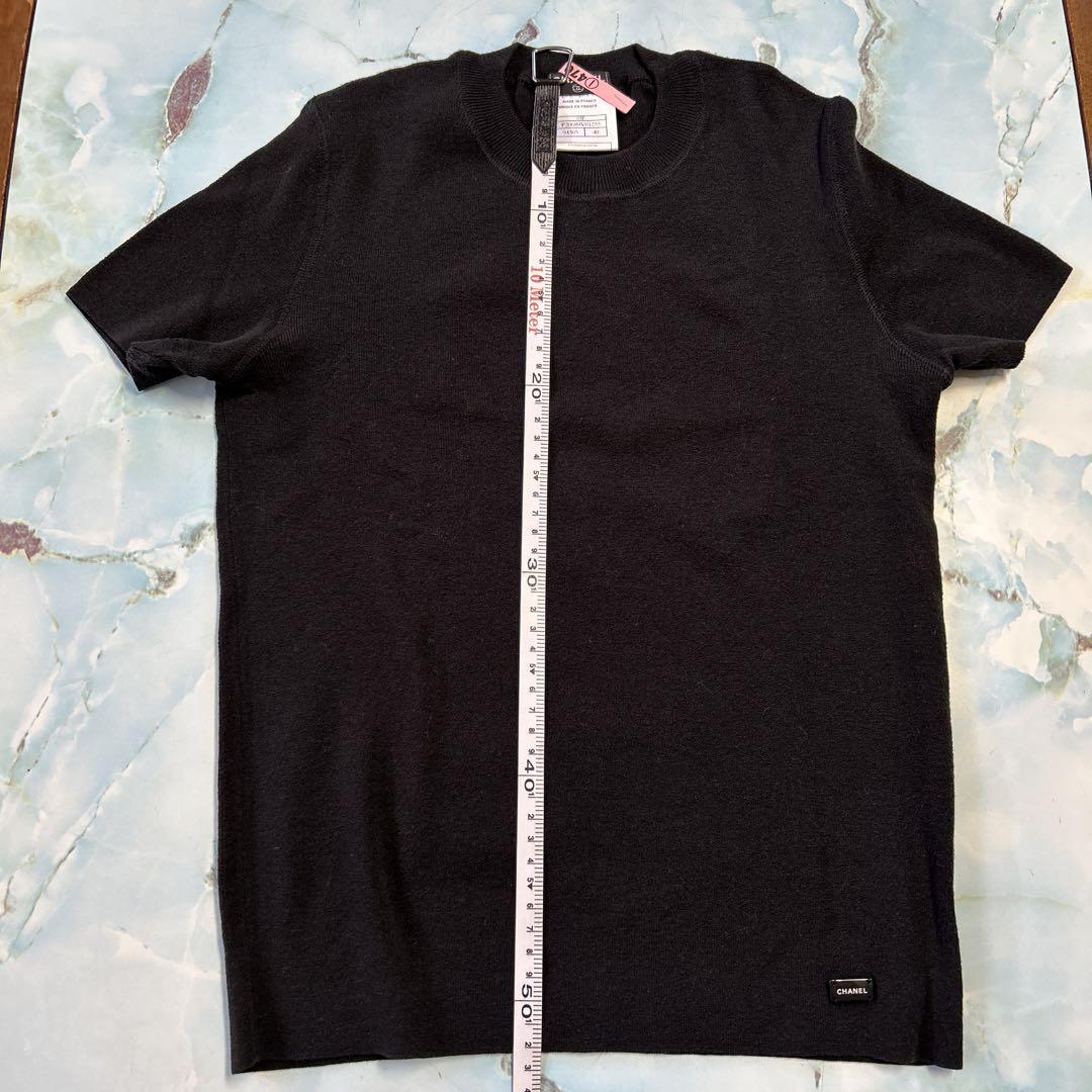 【送料込】 CHANEL メルカリ - M相当 サイズ40 cotton80% サマーニット シャネル トップス