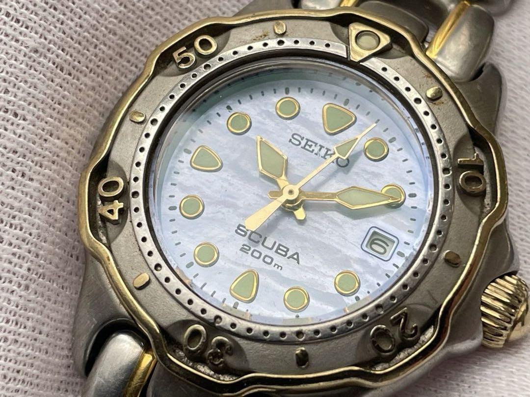時計 SEIKO SCUBA 7N85 LADIES QUARTZ DIVER