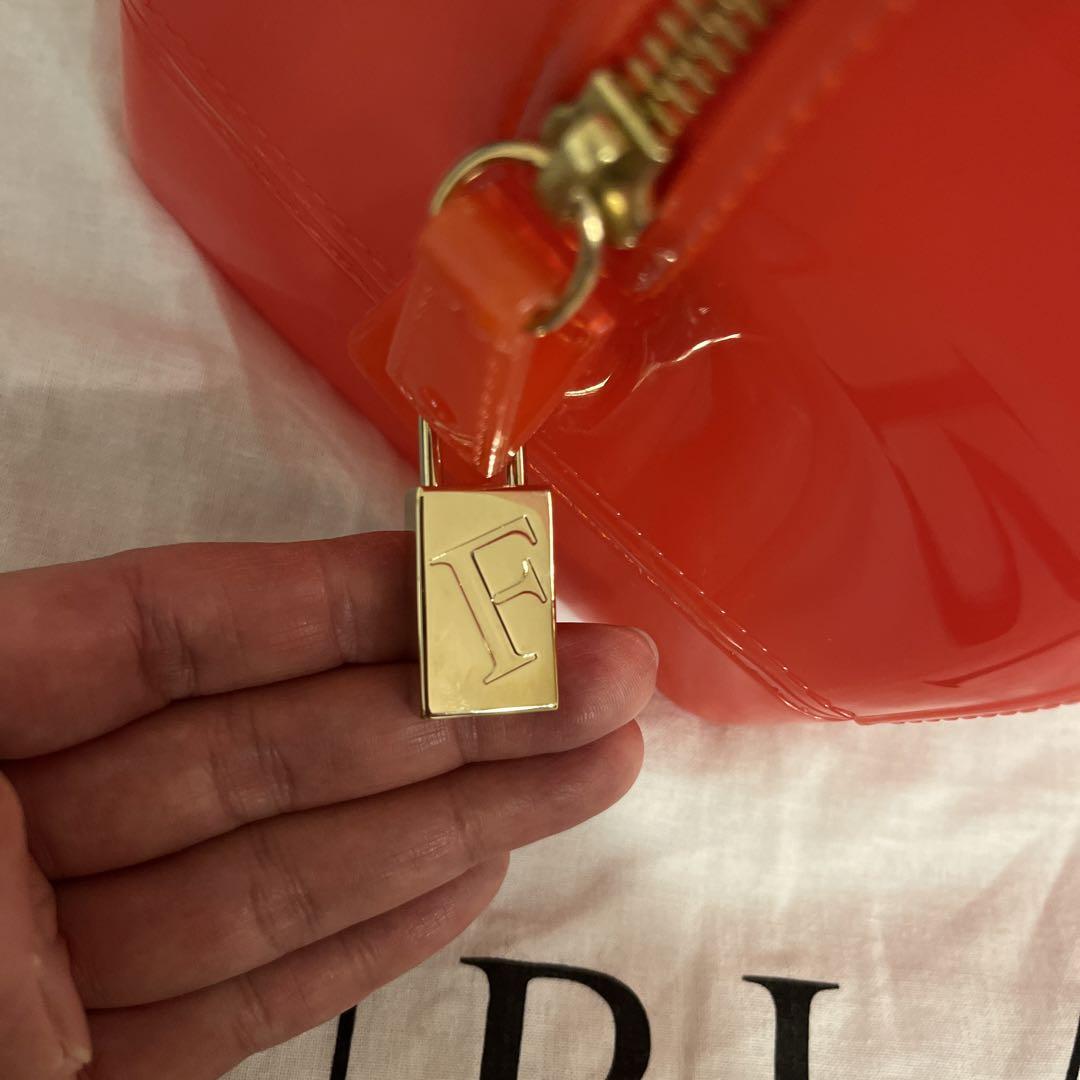 お値下げ】【FURLA】フルラ キャンディバッグ オレンジ 小サイズ