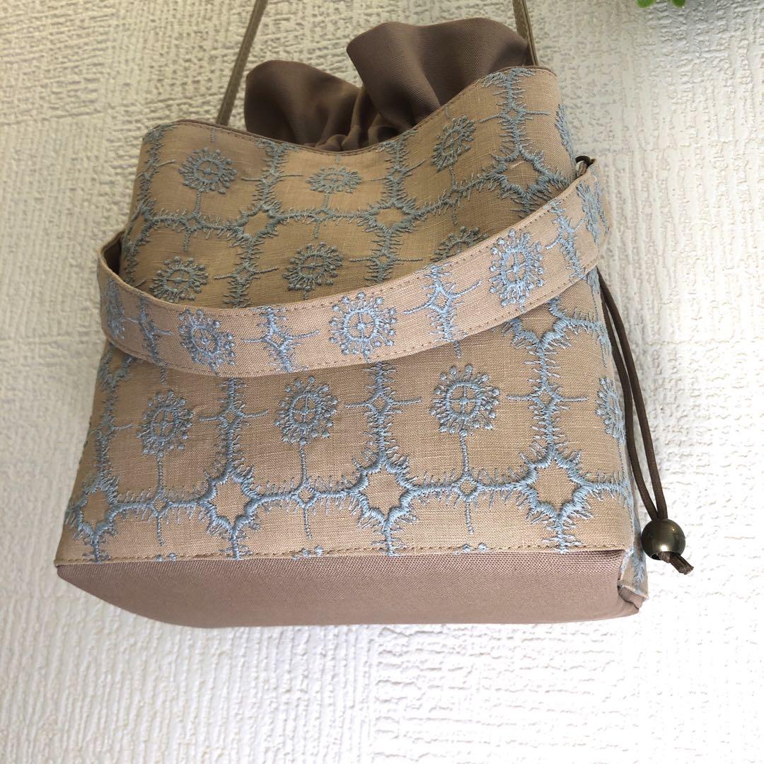 専用」ミナペルホネンキューブ巾着バッグ ハンドメイド 財布