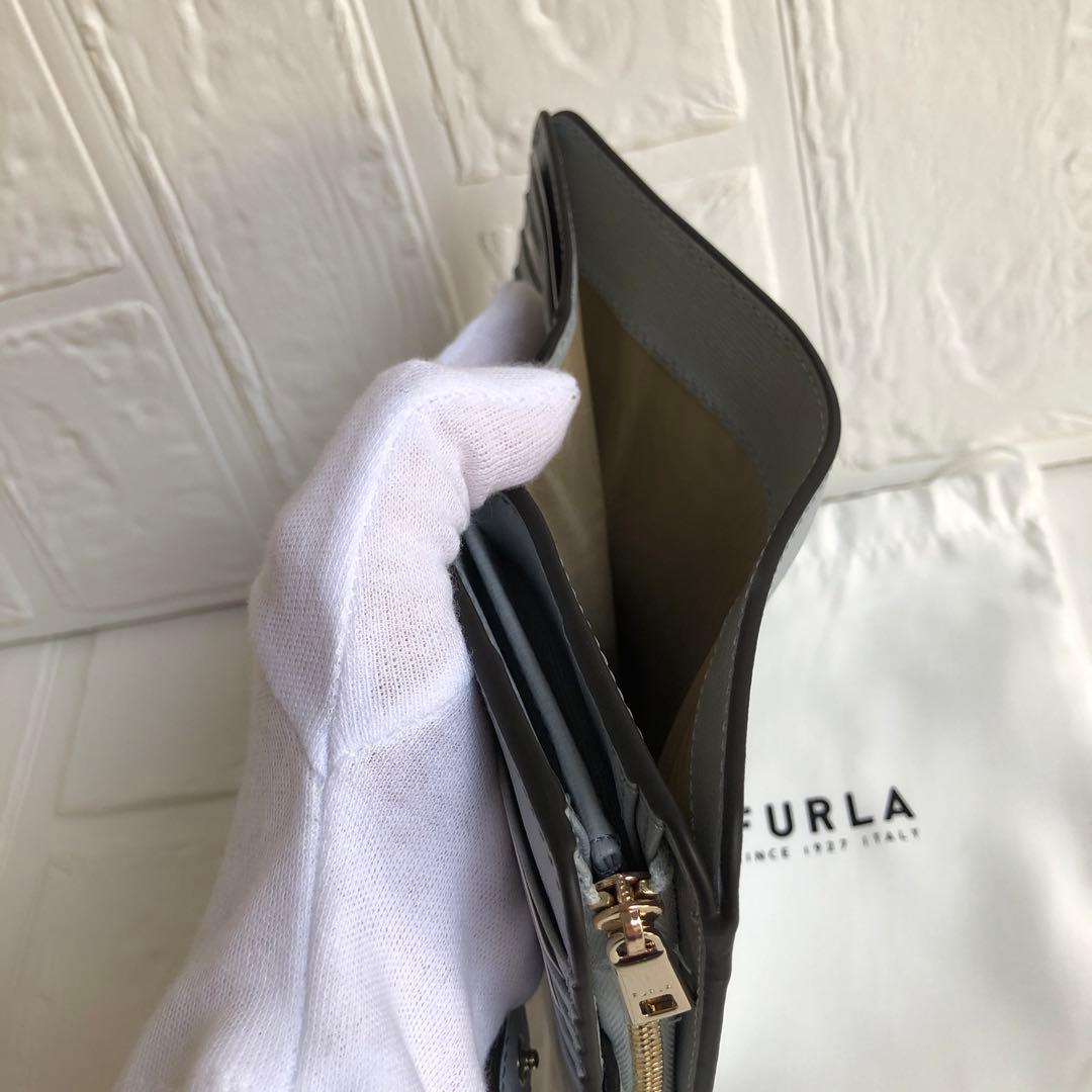新品★FURLA フルラ 定価30,800円 バビロン ライトブルー