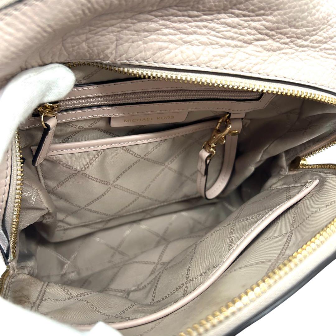 良品 785 MICHEAL KORS リュックサック シボ革 ピンク