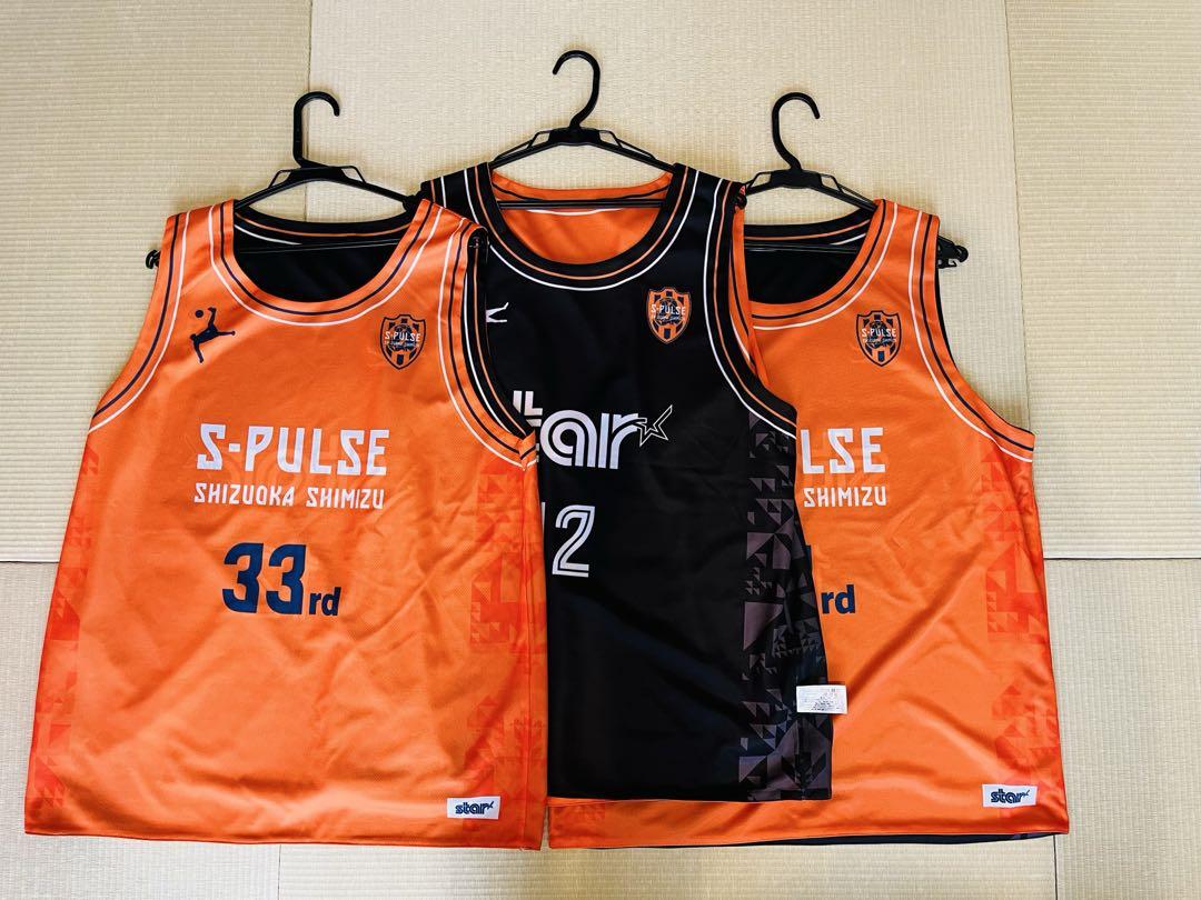 ＊新品＊3枚セット　清水エスパルス　ユニフォームリバーシブルバスケシャツ