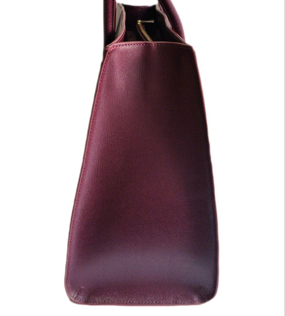 国産品 アミナ AMINA FURLA フルラ トートバック A4サイズ 本皮 ボルドー バッグ