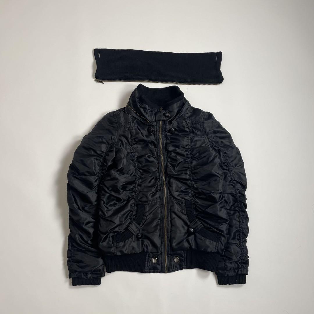 00s archive design padded nylon jacket