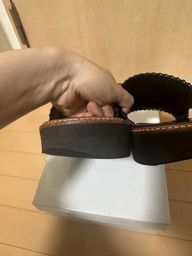 【極美品】完売品 dairiku ダイリク 21ss レザー サンダル 28cm 極美品】完売品 dairiku ダイリク 21ss レザー サンダル 28cm