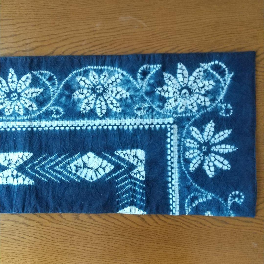 古布 藍染 パッチワークキルト 古布リメイク ハンドメイド