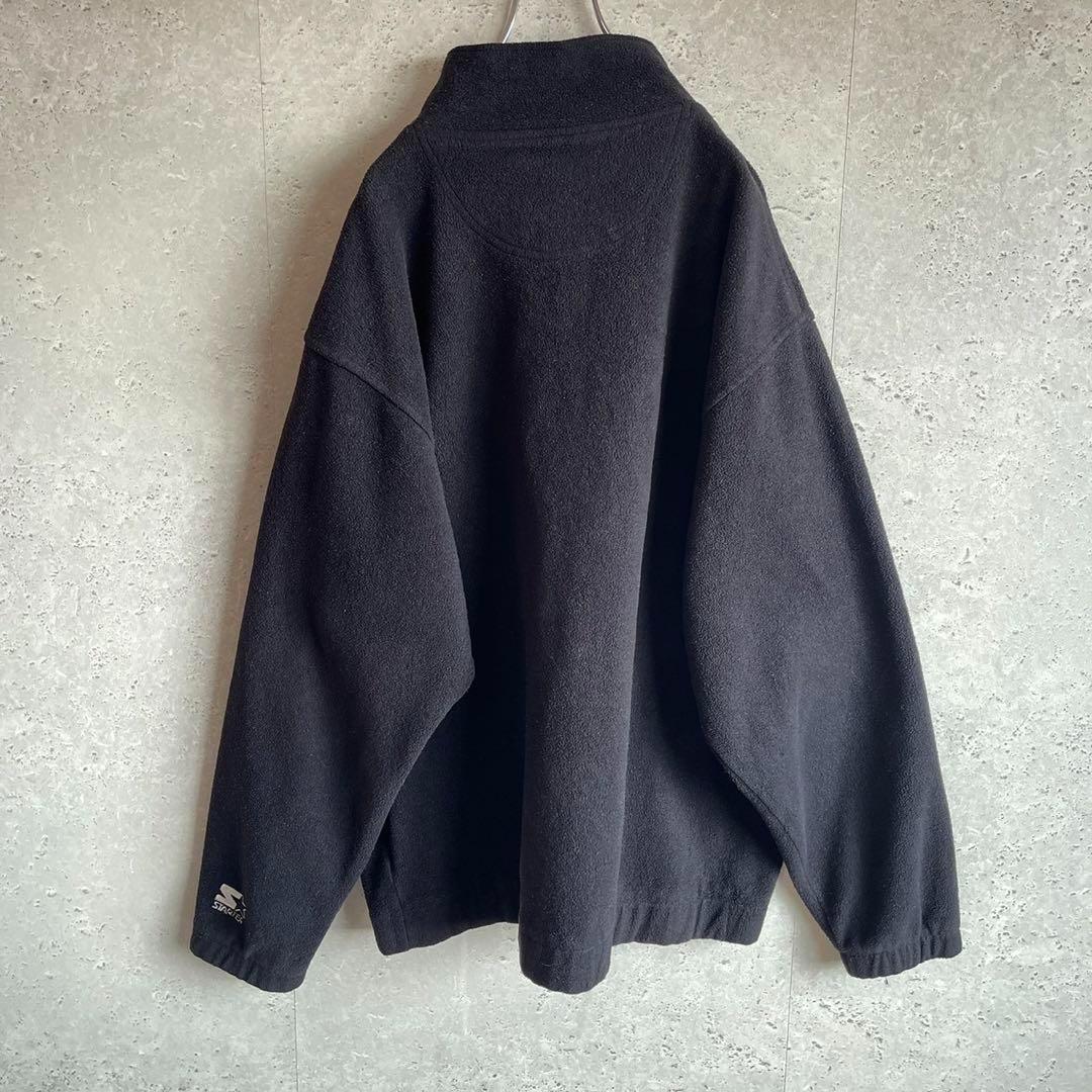 レア90s スターターNFL スティーラーズ 刺繍 ハーフジップ フリース