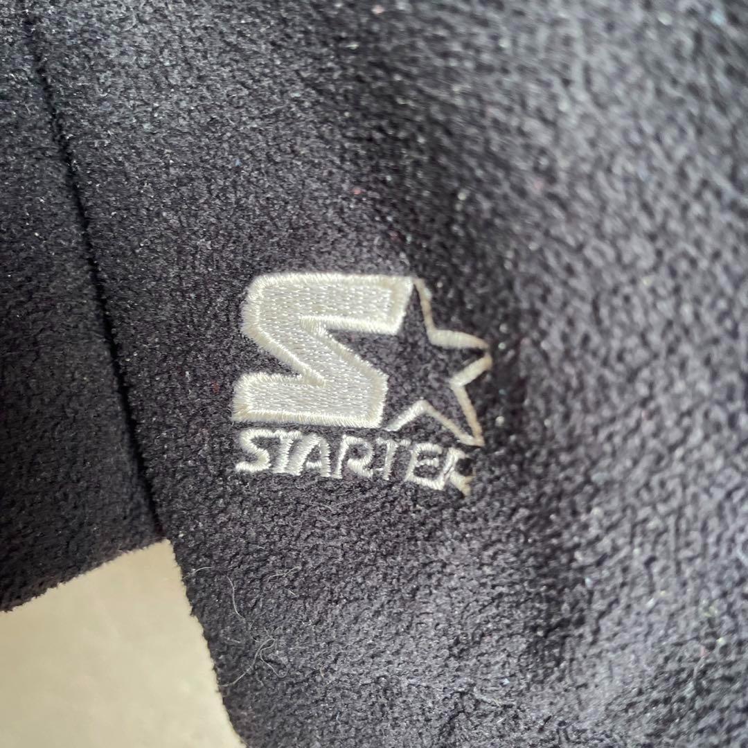 レア90s スターターNFL スティーラーズ 刺繍 ハーフジップ フリース