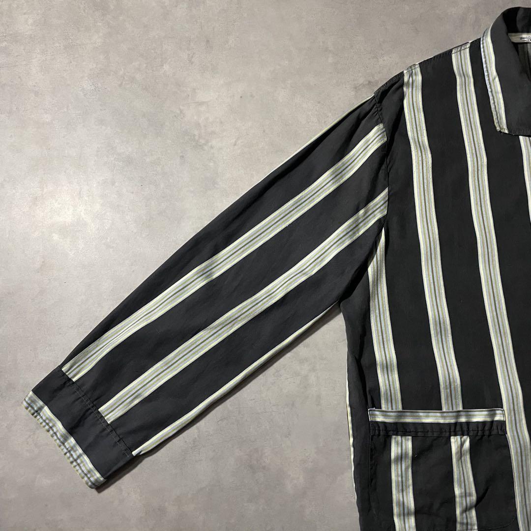 vintage Euro cotton pajama shirt 60s 70s