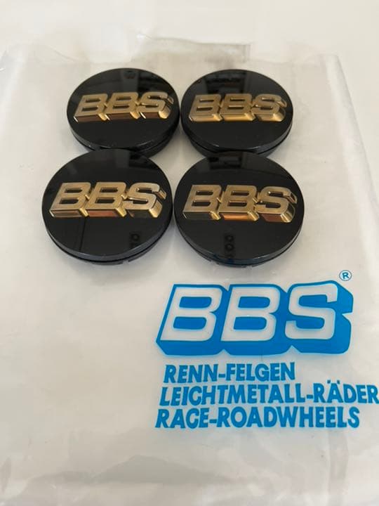 BBS 正規品 センターキャップ 56 ブラック/ゴールド