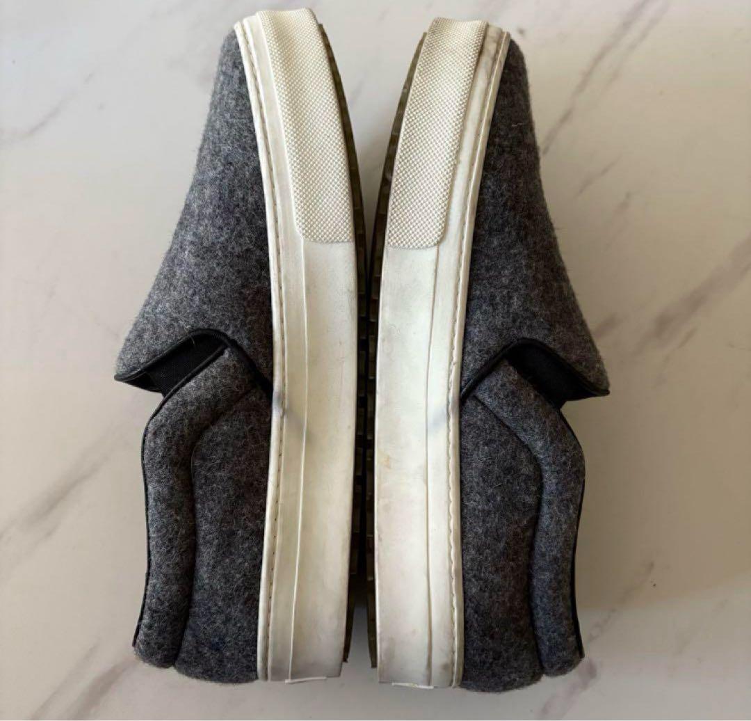 セリーヌグレー フェルト スリッポン　23cm.23.5cmメ