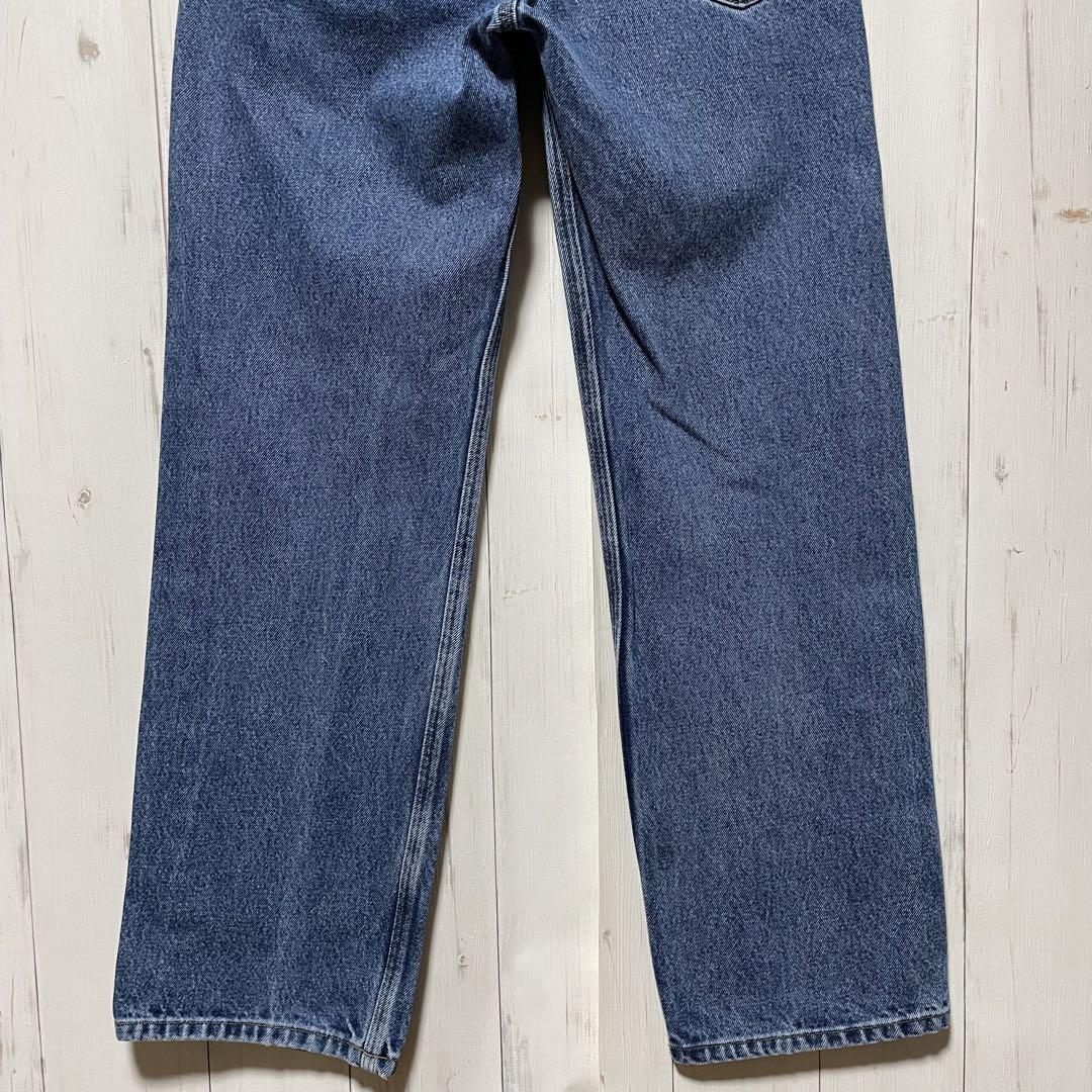 Carhartt カーハート 革ロゴ ジーンズ デニム パンツ W32 L30