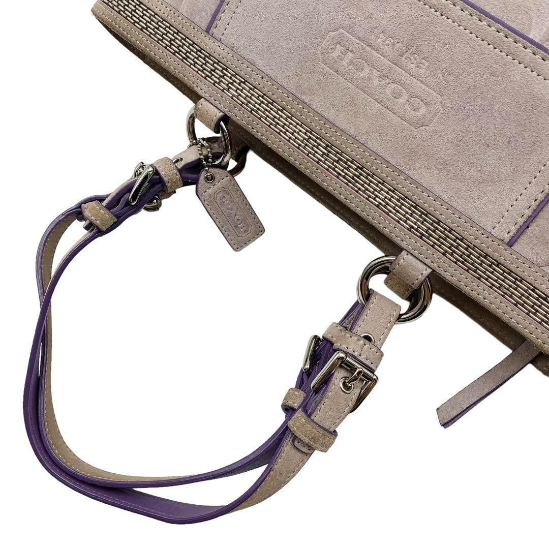 COACH シグネチャー スエード レディース トートバッグ 8289