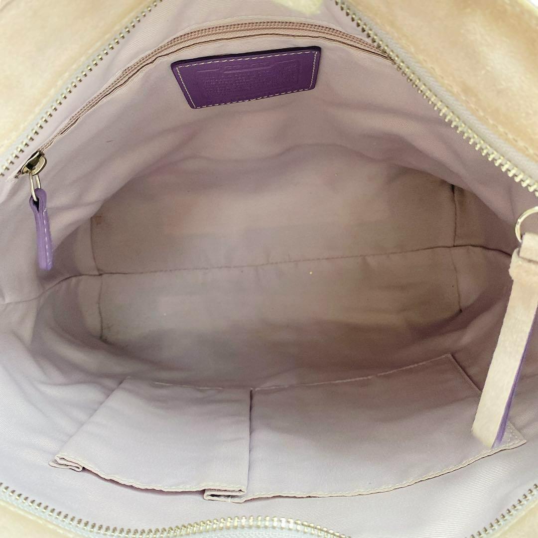 COACH シグネチャー スエード レディース トートバッグ 8289