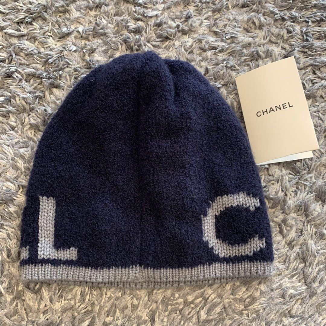 新しいレディース - 【正規品】CHANEL ウールカシミヤニット帽
