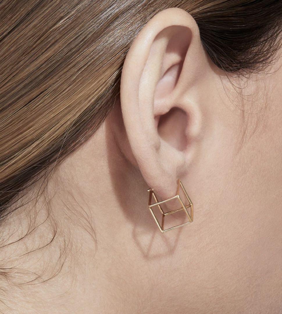 【10/31迄お値下げ】 SHIHARA square pierce 10 10/31迄お値下げ】 SHIHARA square pierce 10