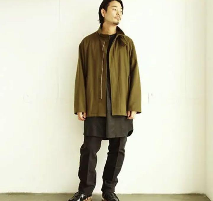 大特価 言い換え comoli 16aw フェルトンジップブルゾン ジャケット・アウター