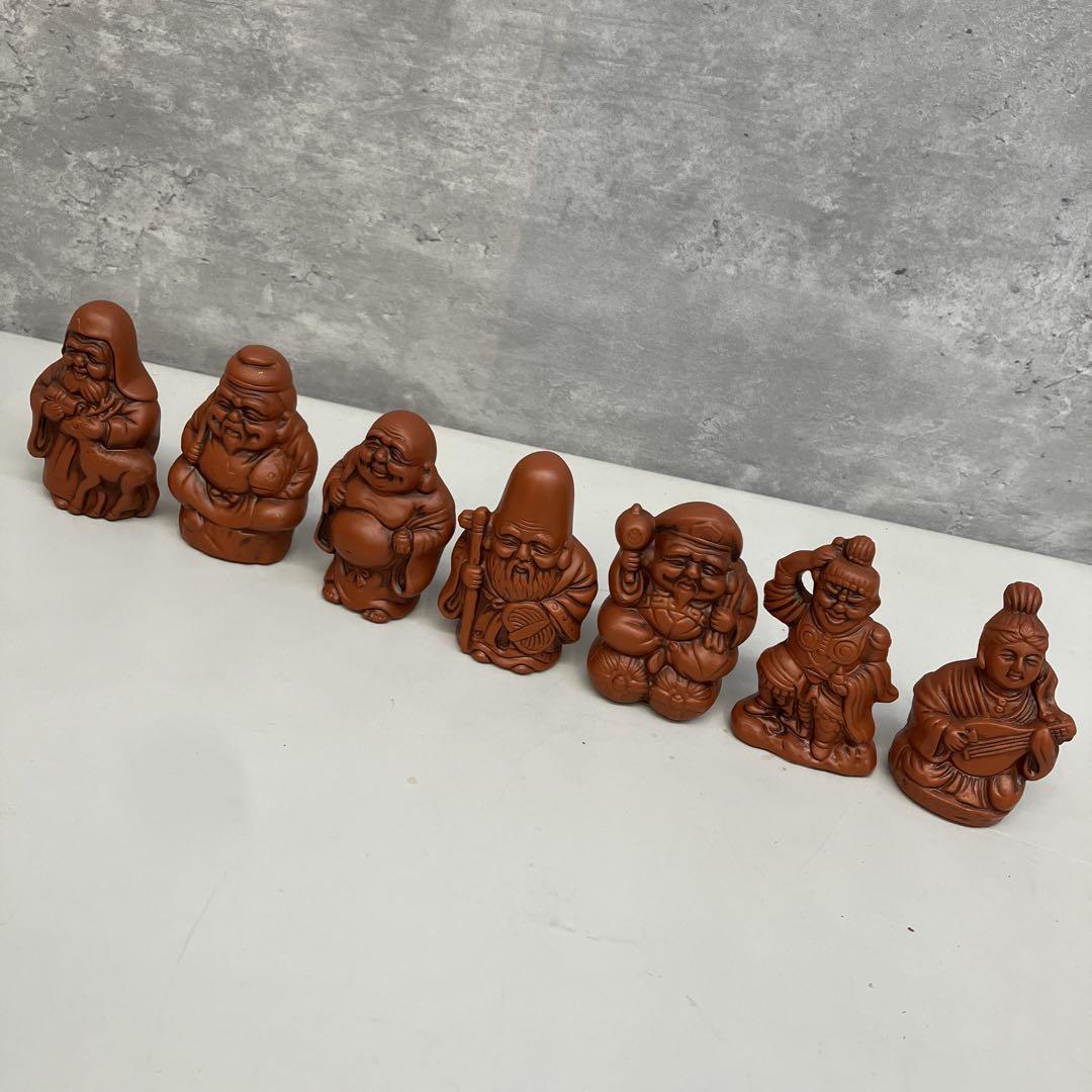 縁起物 縁結び ミニ 七福神 セット 陶器 工芸品 伝統工芸品 置物 インテリア