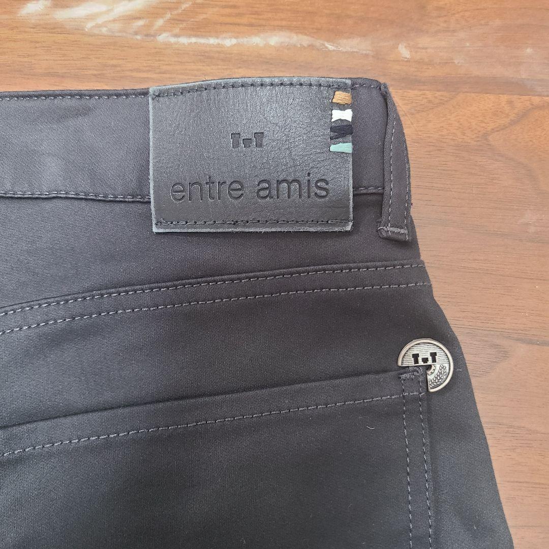 entre amis ストレッチコットンパンツ ダークグレー 30サイズ