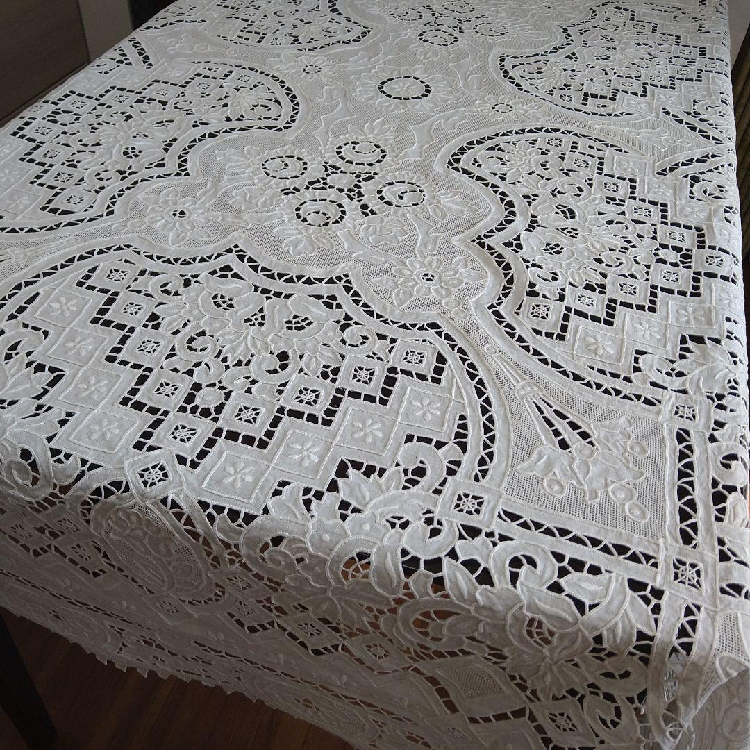 直送商品 未使用】スワトウ刺繍・テーブルクロス その他