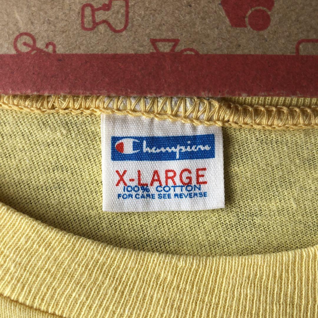 70s チャンピオン 蜜蜂 ミツバチ アーチ 3段 プリント バータグ