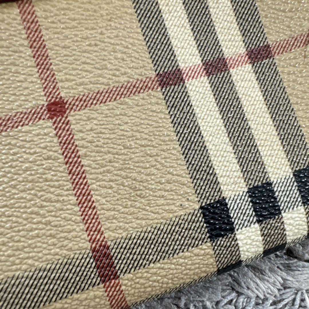Burberrys バーバリーズ ノバチェック PVC 長財布 がま口
